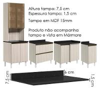 Cozinha Modulada 9 Peças Mdf Kali Bianco Toq Bianco Toq Nicioli Bianco Toq Bianco Toq - 5