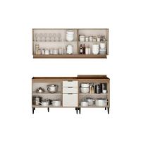 Cozinha Completa Alpha 4 Peças (2aéreos+2balcões) C4p217 Freijo-off White - Carraro - 3