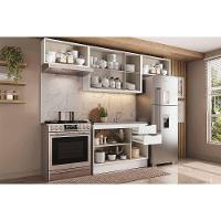 Cozinha Completa Bella 4 Peças (3aéreos+1balcão) C4p253 Nogal-cinza - Carraro - 3