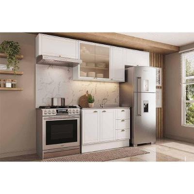 Cozinha Completa Bella 4 Peças (3aéreos+1balcão) C4p253 Branco - Carraro
