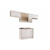 Cozinha Completa Bella 4 Peças (3aéreos+1balcão) C4p253 Branco - Carraro - 4