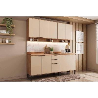 Cozinha Completa Alpha 4 Peças (2aéreos+2balcões) C4p219 Freijo-off White - Carraro