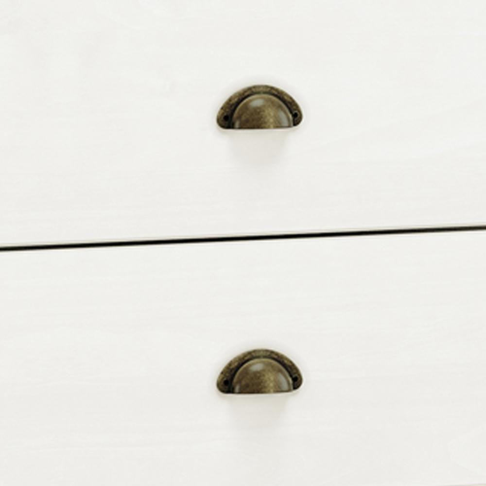 Cômoda Para Quarto Closet 7 Gavetas Madeira Maciça Mazzaro F06 Branco Freijó - Lyam Decor - 6