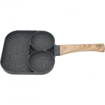 Frigideira 3 Em 1 Antiaderente C- Divisórias P- Ovo, Hambúrguer, Bacon, Omelete E Mais