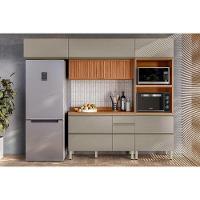 Cozinha Completa Proença 4 Peças (2aéreos+1balcão+1torrequente) C4p201 Nogueira Touch-nude Prime - Demóbile - 1