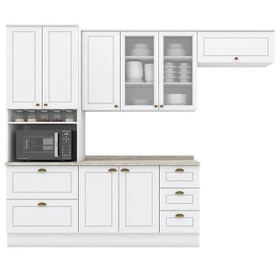 Cozinha Modulada 5 Pecas 272 Cm Ce171 Americana Branco Calcare Henn Branco Calcare