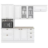 Cozinha Modulada 5 Pecas 272 Cm Ce171 Americana Branco Calcare Henn Branco Calcare - 1