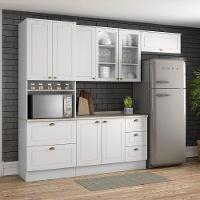 Cozinha Modulada 5 Pecas 272 Cm Ce171 Americana Branco Calcare Henn Branco Calcare - 2