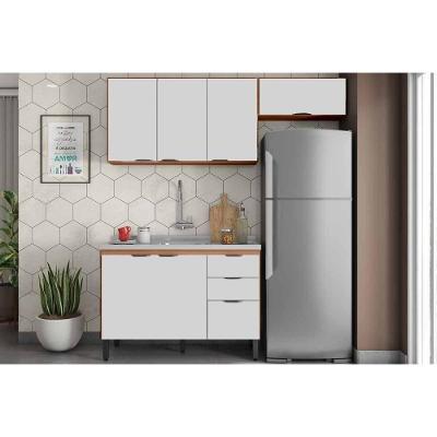Cozinha Completa Firenze 3 Peças (1balcão+2aéreos) C3p50 Amendola-nude Prime Tx - Demóbile