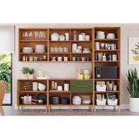 Cozinha Modulada Mgm Divina Completa 7 Peças (2aéreos+2balcões+1paneleiro+2complementos) Cz011 Freijo-off White-mgm - 3