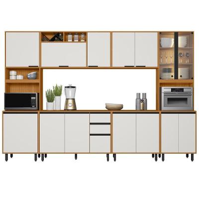 Cozinha Modulada 6 Pecas 320 Cm Raven Freijo Off White Pln Freijo Off White