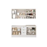 Cozinha Completa Bella 4 Peças (2aéreos+2balcões) C4p249 Branco - Carraro - 3