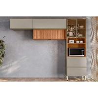 Cozinha Completa Proença 3 Peças (2aéreos+1paneleiro) C3p63 Nogueira Touch-nude Prime - Demóbile - 1