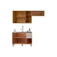 Cozinha Completa Brilhante 3 Peças (2aéreos+1balcão) C3p54 Cinamomo-off White - Mgm - 6