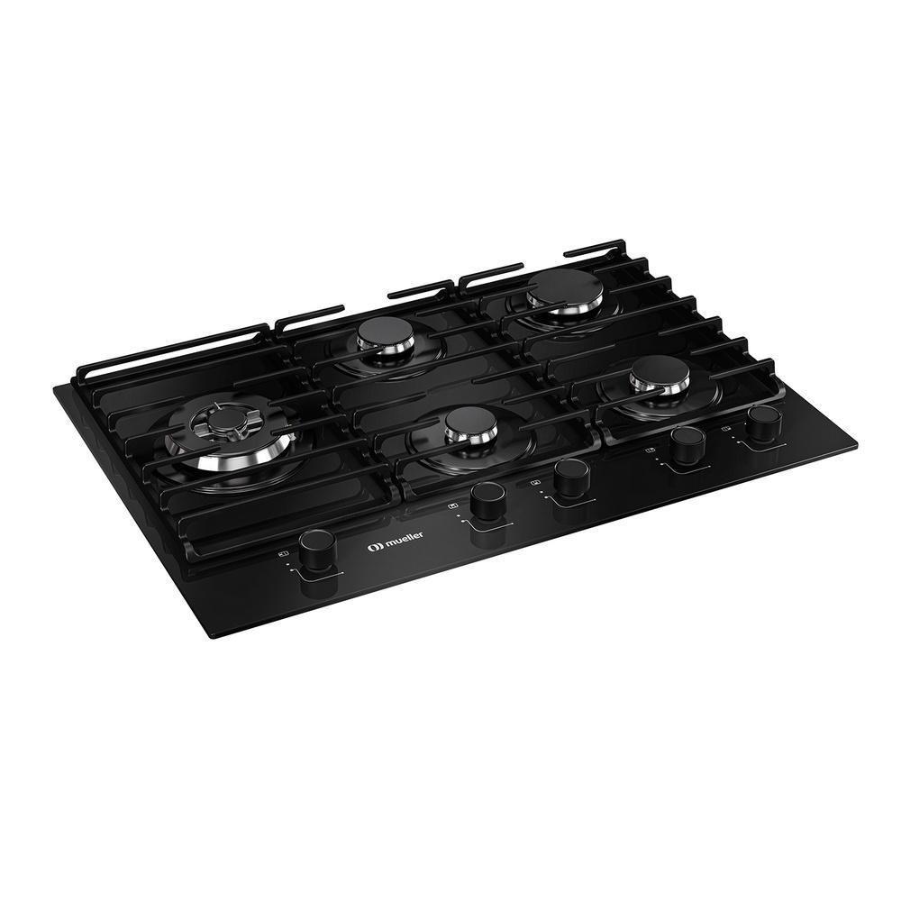 Cooktop Mueller 5 Bocas A Gás Com Mesa De Vidro Tripla Chama Preto Mcg5bm Bivolt - 7