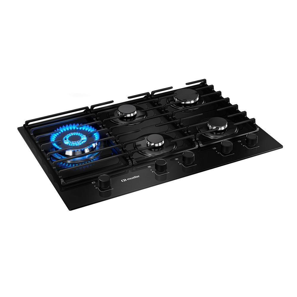 Cooktop Mueller 5 Bocas A Gás Com Mesa De Vidro Tripla Chama Preto Mcg5bm Bivolt - 8