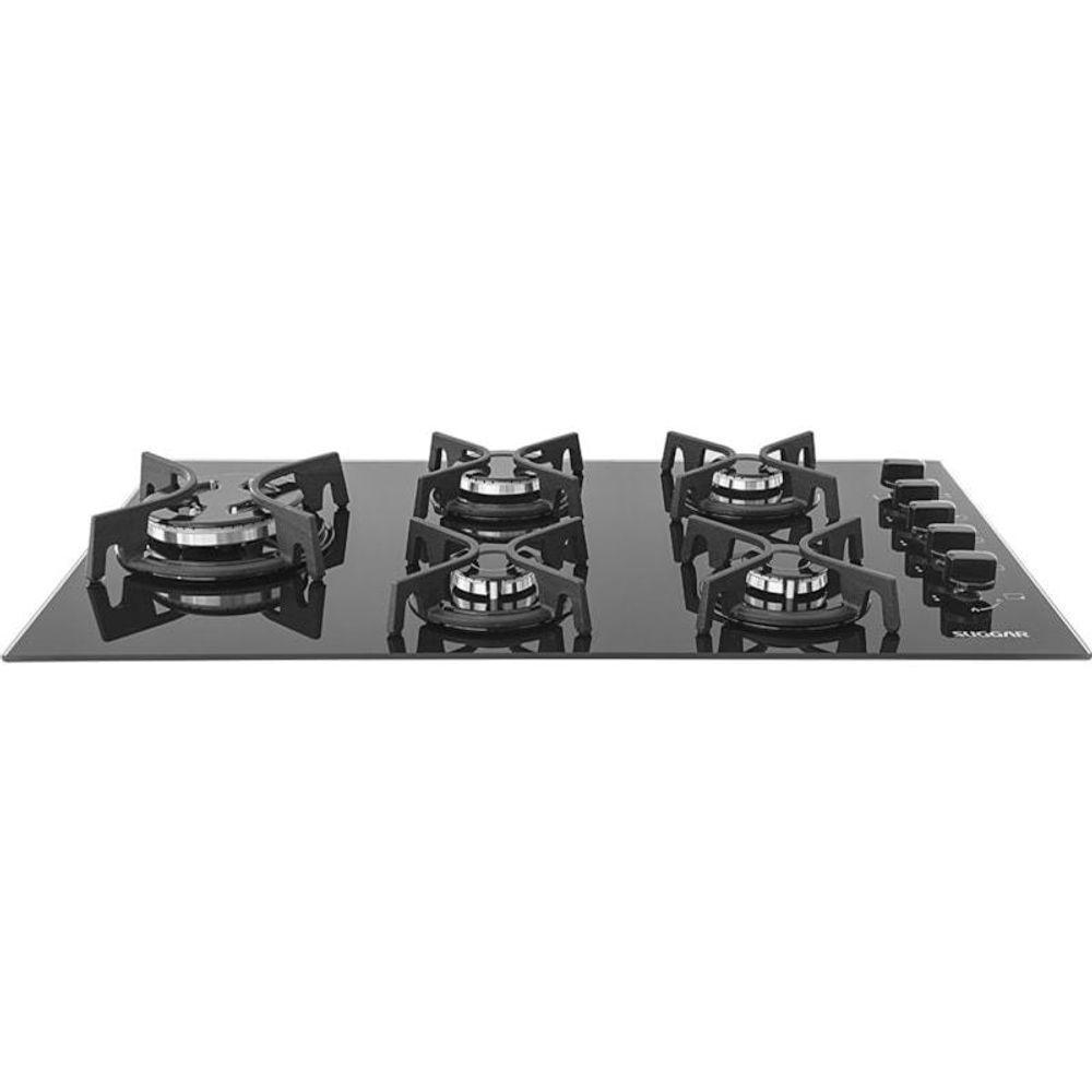 Cooktop Vidro Preto 5 Queimadores FG5535FVP Bivolt - 2