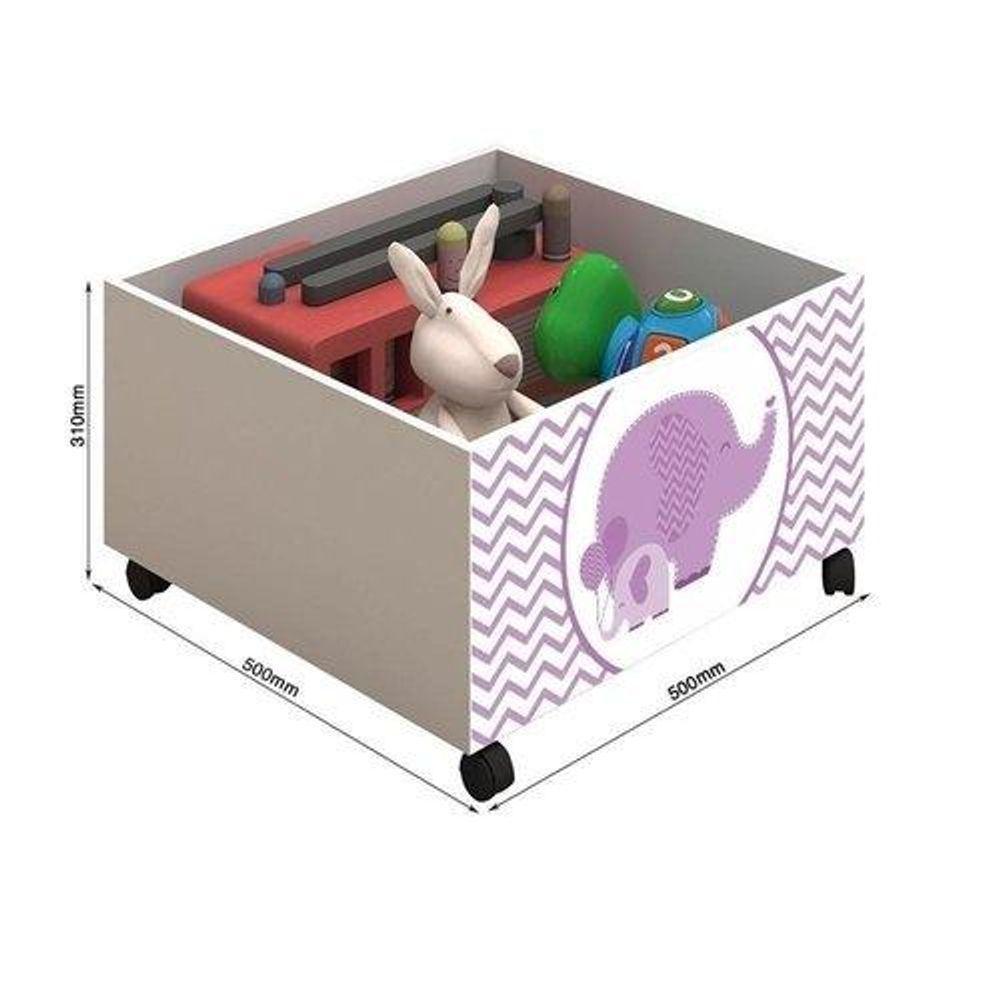 Cama Naty Branco/Mel Com 2 Nichos Adesivadas Filhote Rosa E Escadinha - 3