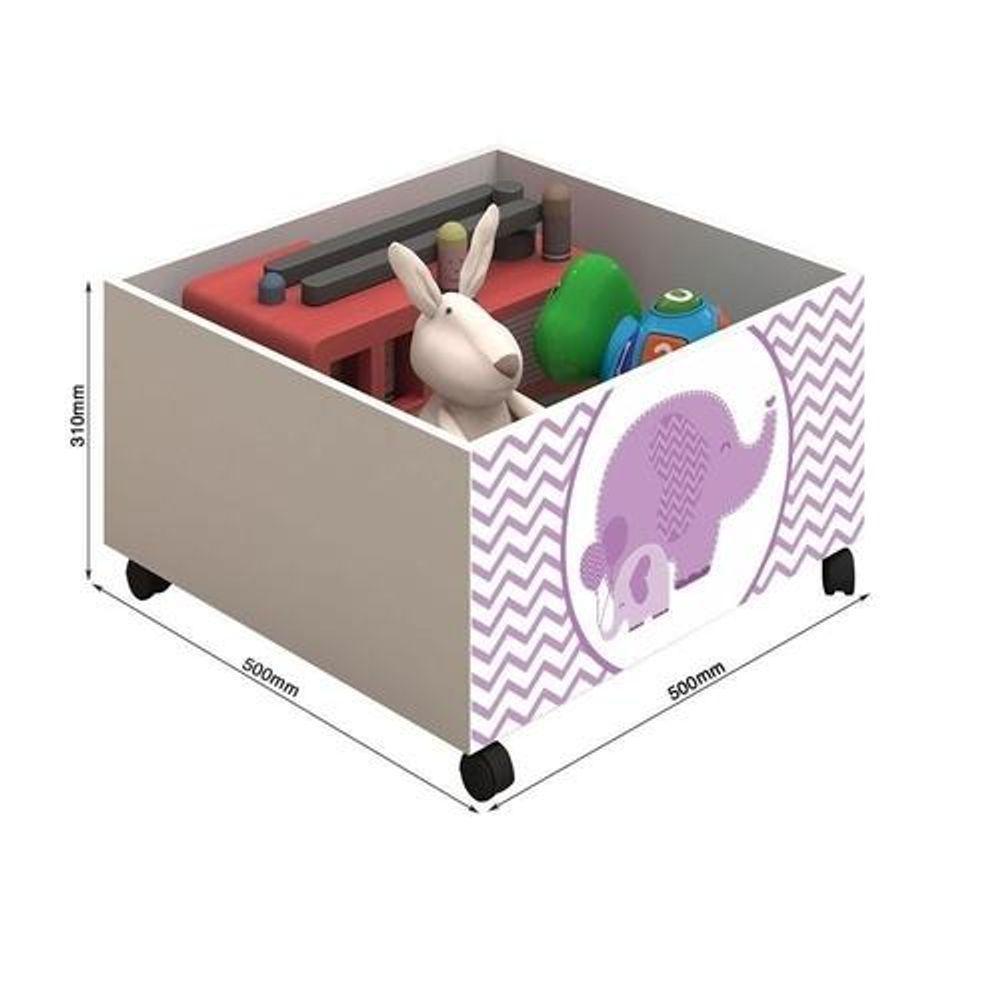 Cama Naty Branco/Mel Com 2 Nichos Adesivadas Filhote Rosa E Escadinha - 3