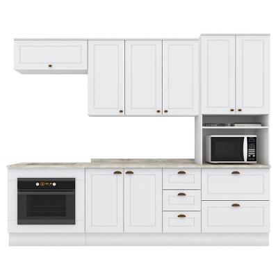 Cozinha Modulada 7 Pecas 272 Cm Ce790 Americana Branco Calcare Henn Branco Calcare