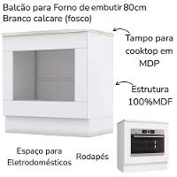 Cozinha Modulada 7 Pecas 272 Cm Ce790 Americana Branco Calcare Henn Branco Calcare