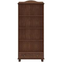 Cristaleira Rústica Para Sala De Jantar Bar 2 Portas 1 Gaveta Lazuli F06 Café - Lyam Decor - 3