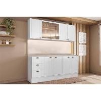 Cozinha Completa Bella 4 Peças (2aéreos+2balcões) C4p214 Branco - Carraro - 1