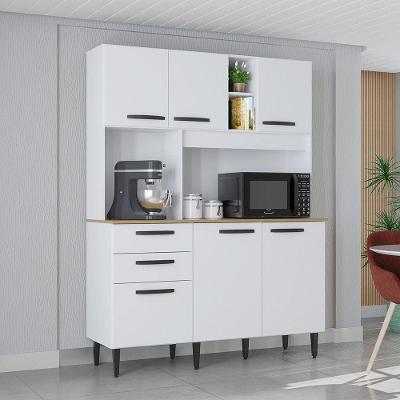 Cozinha Compacta Flavia 6 Portas 1 Gaveta Poquema Branco