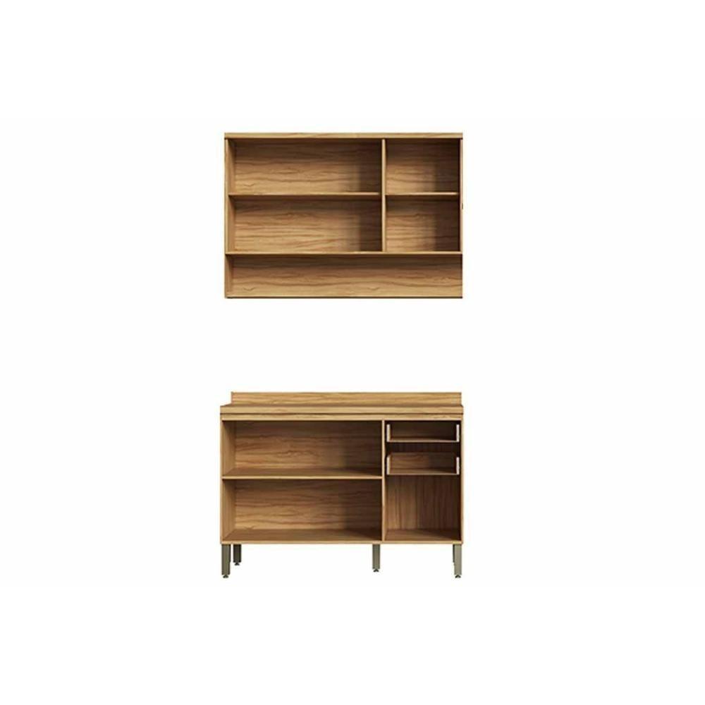 Cozinha Completa Riesling 2 Peças (1aéreo+1balcão) C2p63 Amendoa-off White - Ronipa - 3