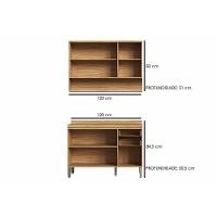 Cozinha Completa Riesling 2 Peças (1aéreo+1balcão) C2p63 Amendoa-off White - Ronipa - 2