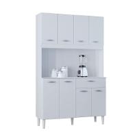 Cozinha Compacta 8 Portas 1 Gaveta Cássia Poquema Branco - 2