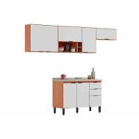 Cozinha Completa Firenze 4 Peças (3aéreos+1balcão) C4p254 Avena-grafito - Demóbile - 6