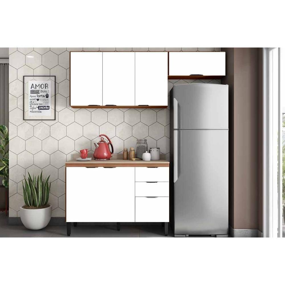 Cozinha Completa Firenze 3 Peças (1balcão+2aéreos) C3p51 Amendola-branco - Demóbile - 1