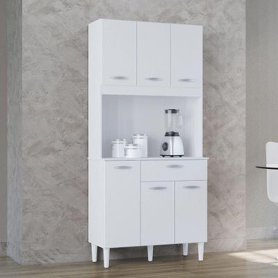 Cozinha Compacta Cassia 6 Portas 1 Gaveta Poquema Branco