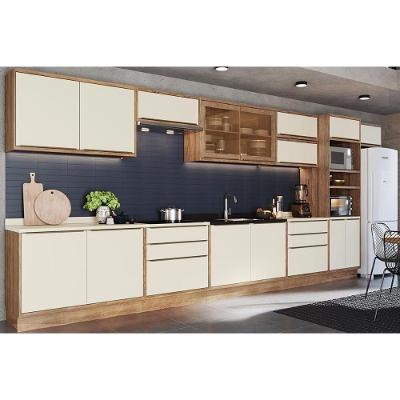 Cozinha Completa Versalis 14 Peças (6aéreos+4balcões+1torrequente+3complementos) C14p165 Freijo-cinza Argila - Herval