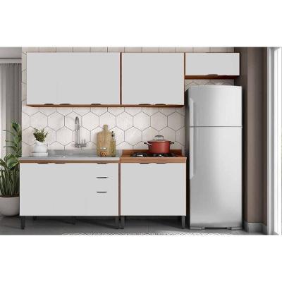 Cozinha Completa Firenze 5 Peças (3aéreos+2balcões) C5p156 Amendola-nude Prime Tx - Demóbile