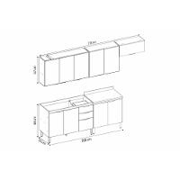 Cozinha Completa Firenze 5 Peças (3aéreos+2balcões) C5p156 Amendola-nude Prime Tx - Demóbile - 3