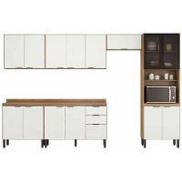 Cozinha Completa Firenze 6 Peças (3aéreos+2balcões+1paneleiro) C6p128 Amendola-nude Prime Tx - Demóbile - 2