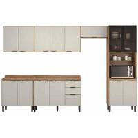 Cozinha Completa Firenze 6 Peças (3aéreos+2balcões+1paneleiro) C6p128 Amendola-nude Prime Tx - Demóbile - 9