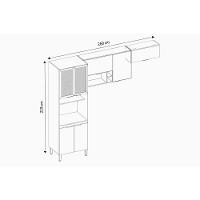 Cozinha Completa Firenze 3 Peças (2aéreos+1paneleiro) C3p52 Amendola-nude Prime Tx - Demóbile - 3