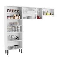 Cozinha Completa Compacta Aço Branco Múltipla Bertolini Branco - 3