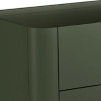 Cômoda Para Quarto Closet Orgânica 6 Gavetas Pés Industrial Preto Bliss I03 Musgo - Lyam Decor - 5