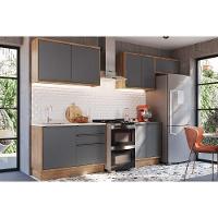 Cozinha Completa Versalis 6 Peças (3aéreos+2balcões+1complemento) C6p161 Freijo-grafite - Herval - 1