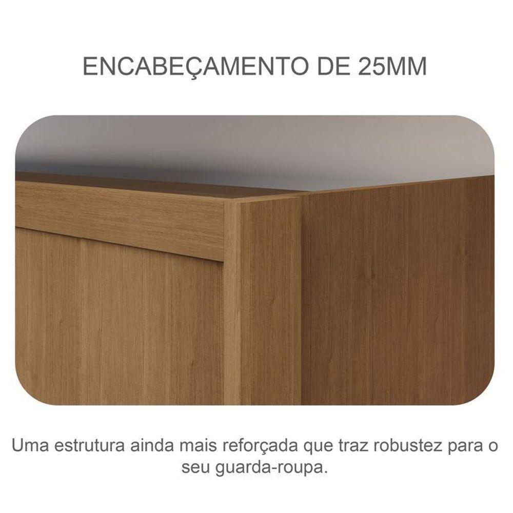 Guarda Roupa Casal Palazzo Com Espelho E Cômoda Seul Cumaru 23 - Novo Horizonte - 8
