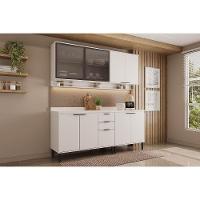 Cozinha Modulada Carraro Alpha Alpha 4 Peças (2aéreos+2balcões) C4p176 Branco-carraro - 1