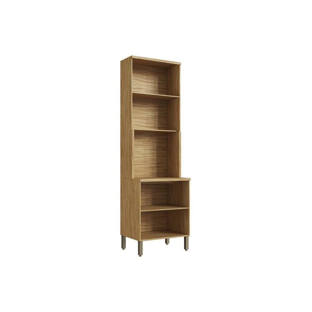 Cristaleira De Cozinha Paneleiro Riesling C- 4 Portas (2 Reflectas) E 1 Nicho P- Forno 70cm Amendoa-off White - Ronipa - 2