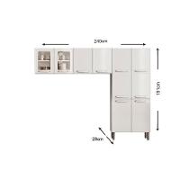 Cozinha Modulada Bertolini Evidence 3 Peças (2aéreos+1paneleiro) Cpt58 Branco-bertolini - 3