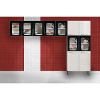 Cozinha Modulada Bertolini Evidence 3 Peças (2aéreos+1paneleiro) Cpt61 Branco-preto-bertolini - 1