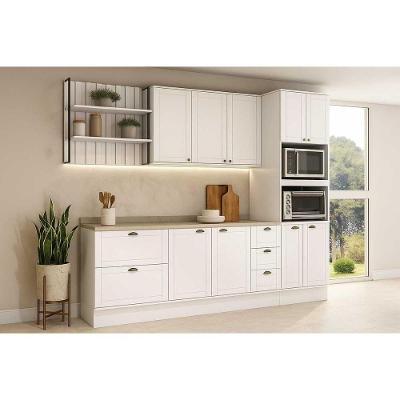 Cozinha Completa Bella 5 Peças (1aéreo+2balcões+1torrequente+1complemento) C5p142 Branco - Carraro