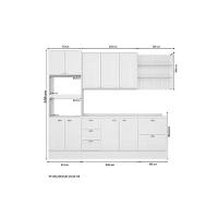 Cozinha Completa Bella 5 Peças (1aéreo+2balcões+1torrequente+1complemento) C5p142 Branco - Carraro - 2